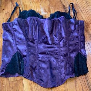 *Last Chance* Purple and Black Corset